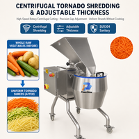 Langlebige Kommerzielle Tornado-Schneidemaschine - Hochgeschwindigkeits-Gemüseschredder für Kleine Lebensmittelunternehmen Hocheffizientes Schneiden