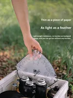 Vaisselle de camping pliable ultralégère en PP transparent de qualité alimentaire : bol, assiette, filtre à café, entonnoir, tasse à eau, fourchette, cuillère