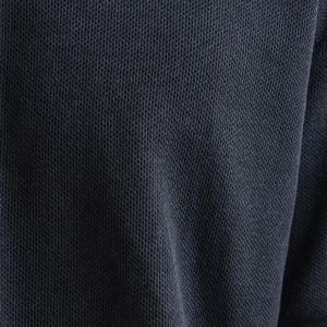 Premium Polyester/Coton Noir Solide Jacquard À Manches Courtes pour Chemise Hommes De Luxe Texturé Respirant Tricot Golf Porter Personnalisé OEM - Product Image 6