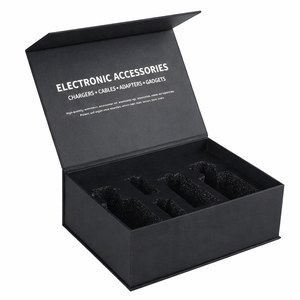 Boîte rigide pliable magnétique personnalisée pour accessoires de téléphone portable, câble de chargeur, écouteurs, emballage électronique - Product Image 2