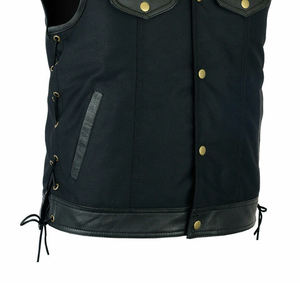 Dernière Mode : Gilet en Cuir pour Motard Homme, Ajustable, Sans Manches, Style Personnalisé, Gilet de Moto en Cuir pour Homme - Product Image 5