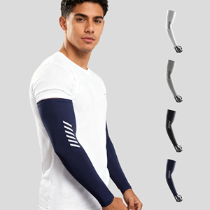 Nouvelle mode hommes été glace soie refroidissement respirant <span class=keywords><strong>moto</strong></span> équitation conduite bras manches - Product Image 1