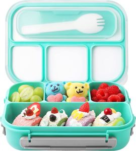 Reusable Bento <b>Box</b> Adult <b>Lunch</b> <b>Box</b> Kids, 1300ML-4 <b>Compartment</b> Bento <b>Lunch</b> <b>Box</b> Food Containers, Microwave & Dishwasher & Freezer - Product Image 2