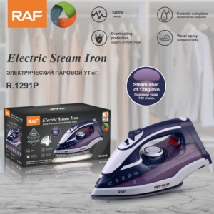 Plancha de Vapor de Mano RAF Potente de 2400W con Suela de Cerámica de Alta Calidad y Pantalla LED para Ropa del Hogar - Product Image 3