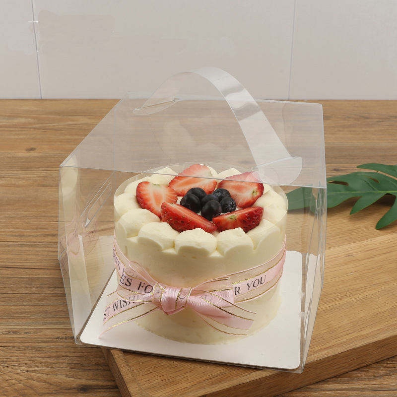 Wanze cajas para pastello de plastico di Plastica Tutto Chiaro Scatola Della Torta per 3 4 5 6 7 pollici Torte