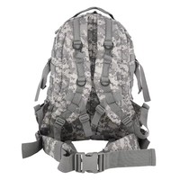 Sac à dos tactique de combat de voyage en plein air imperméable en polyester Doublesafe avec fermeture éclair tendance 60L, grands sacs Mochila