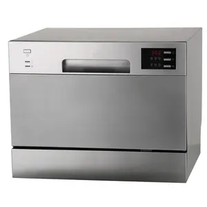 Счетчик серебристого цвета Smad Mini с автоматической 6 программной посудомоечной машиной - Product Image 1