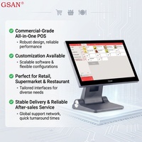 Système de point de vente tactile pliable personnalisé en usine, caisse enregistreuse, Windows 10/11, terminaux de paiement pour supermarché