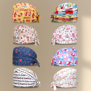 Cappello da <span class=keywords><strong>Lavoro</strong></span> con Motivo a Cuori Primaverili per Dottori e <span class=keywords><strong>Infermieri</strong></span>, Berretto Medico Unisex Regolabile per Dentisti e Cliniche Veterinarie - Product Image 1