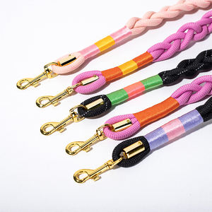 Guinzaglio per cani intrecciato doppio Nylon collare Paracord di lusso <span class=keywords><strong>Slipknot</strong></span> morbido guinzaglio per cani senza mani - Product Image 4