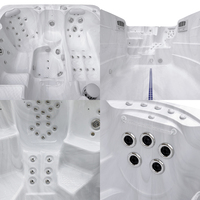 Piscine de nage à contre-courant de luxe pour l'extérieur avec spa et bain à remous