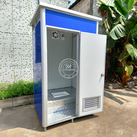 Remorque de toilettes mobile Remorque de toilettes compacte Remorque de salle de bains Unité de toilettes préfabriquées EPS d'urgence Toilettes pour site