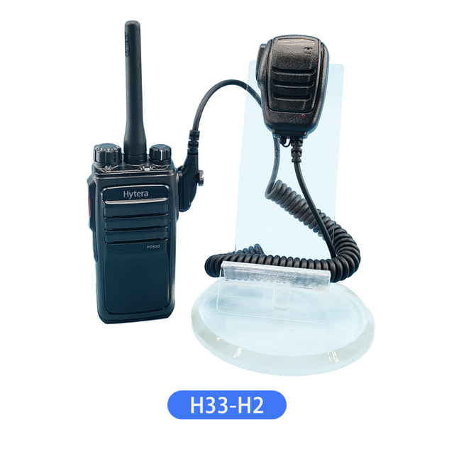H33-H2 High Quality Two Way Radio Shoulder PTT Speaker Microphone for Hytera Walkie Talkie.