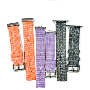 Bracelet de montre universel en toile de nylon 18/20/22 mm, multicolores, bracelet de remplacement pour Samsung, Garmin, <span class=keywords><strong>Huawei</strong></span> - Product Image 2