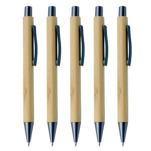 Gun Gray Accessories ECO Bamboo Ballpoint <b>Pen</b> Creative Press Wood with Laser logo Customized Advertising Wholesale GiftCreative - Product Image 6