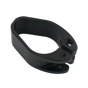 Abrazadera de Montaje de Aluminio Anodizado Negro Mecanizada por CNC Personalizada, Fresado de 5 Ejes, Componente de Repuesto para Motocicleta Personalizado - Product Image 4