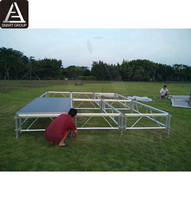 Plateau de scène Portable en aluminium, 1m x 2m 1*1m 1.22x1.22m 1.22x2.44m, plate-forme pour vitrine de musique en plein air, présentoir de Concert