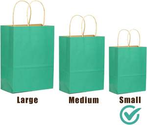 Bolsa de Papel Kraft Impresa, Resistente y de Primera Calidad, para Uso Promocional en Cafeterías y Panaderías, Ecológica, Reciclada y Personalizada, al por Mayor - Product Image 3