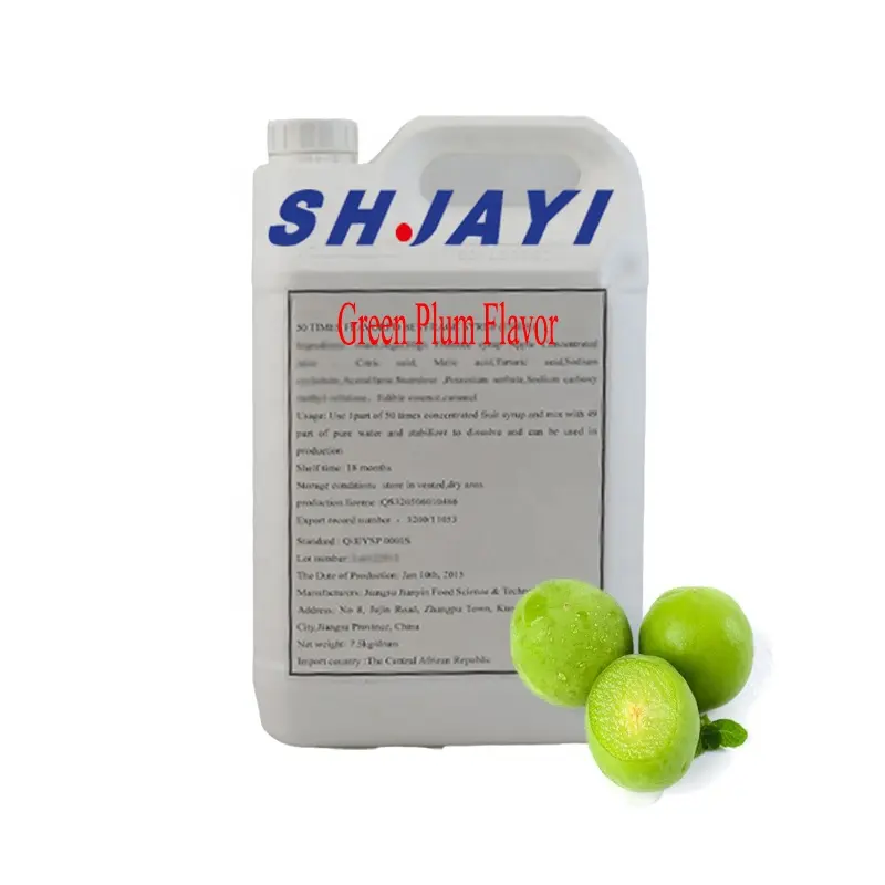 hot-selling Beverage Base New 50 Times SHJAYI Concentrate CSD Syrup Green plum taste Soft Drinks Formula