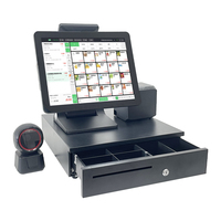 Terminal de point de vente tactile 15 pouces, caisse enregistreuse de bureau, système de commande de vente au détail, terminal POS Windows 11, prix d'usine