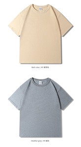 Camiseta <span class=keywords><strong>de</strong></span> verano <span class=keywords><strong>de</strong></span> manga corta <span class=keywords><strong>de</strong></span> peso pesado <span class=keywords><strong>de</strong></span> 240G para hombre, técnica bordada <span class=keywords><strong>de</strong></span> gama alta, logotipo personalizado, Impresión <span class=keywords><strong>de</strong></span> transferencia <span class=keywords><strong>de</strong></span> calor Odm Oem - Product Image 4