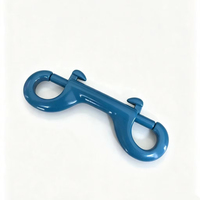 Mousqueton double en acier inoxydable, clip à ressort enduit pour accessoires de plongée sous-marine BCD Sidemount