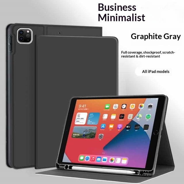Factory Wholesale iPad 10.2/Pro13/11-Inch 2024 New Model Solid Color Full-Cover Protective Case