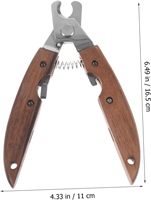 Ensemble de coupe-ongles en bois portable pour chiens et chats pour orteil et griffe soins des pattes garniture ongles produits pour animaux de compagnie