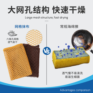 Paño de cocina de malla 3D rectangular multiusos para ollas y sartenes, origen Suzhou, LWMB 033A - Product Image 5