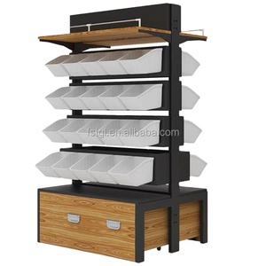 Good Quality Candy Store Equipment Display Shelving Units Beautiful Supermarket Racks Display Stand B15 Metallic Light Duty