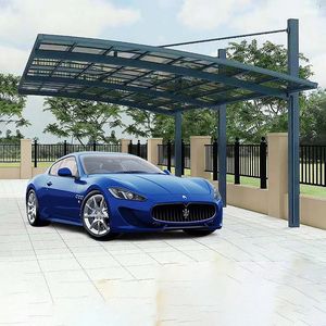 Meilleur prix pour un abri de voiture à pente unique, auvent en aluminium avec toit en polycarbonate - Product Image 2