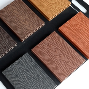 Tarima <span class=keywords><strong>Exterior</strong></span> Moderna Impermeable de WPC con Superficie Lisa con Relieve 3D de Grano de Madera, <span class=keywords><strong>Suelo</strong></span> Compuesto Ecológico para <span class=keywords><strong>Patio</strong></span> - Product Image 1