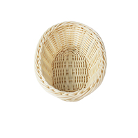 Panier à pain ovale en paille synthétique PP tressé à la main, panier de service et de rangement pour aliments et fruits, idéal pour la cuisine et les restaurants