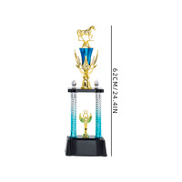 Trophée personnalisé pour la course hippique, Étoile nomade de la course au galop, Trophée créatif en plastique en gros avec gravure