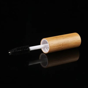 Tabung maskara <span class=keywords><strong>Lip</strong></span> <span class=keywords><strong>Gloss</strong></span> tabung wadah lipstik tabung kaca dengan bambu 8ml bambu kosmetik OEM kaca buram menangani Natural 10ML - Product Image 6