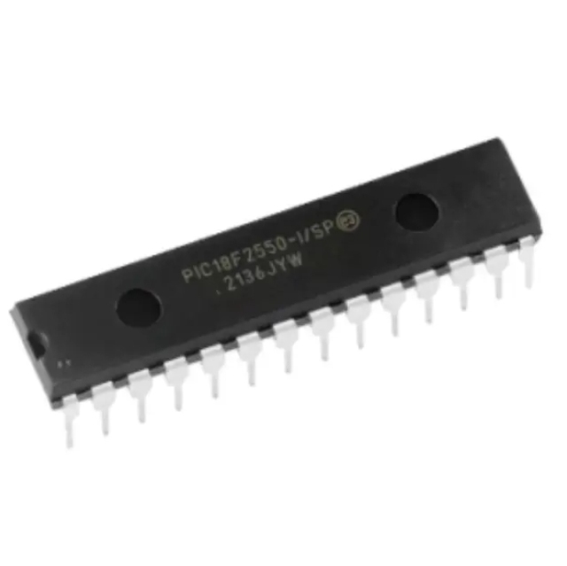 PIC18F2550-I/SP Microcontroller IC chip mcu 8-Bit 48MHz 32KB (16K x 16) Original High Quality PIC18F2550-I/SP PIC18F2550