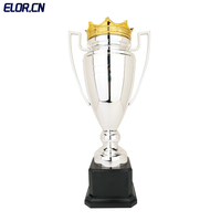 Elor Factory Vente en Gros Trophée Sportif Argenté de Haute Qualité pour Compétition de Football Prix ABC Différentes Options de Taille