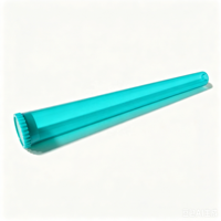 Tube conique en plastique rigide PS avec couvercle à pression 84mm 112mm Couleur unie pour le stockage de petits objets en extérieur