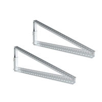 Support triangulaire en aluminium durable pour panneaux solaires, structure de fixation pour toit plat, kit de montage triangulaire pour toit, directement de l'usine