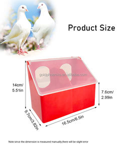 เครื่องให้อาหารนกพิราบอัตโนมัติ ZYC PH132 แบบ 2 ช่อง ทำจากพลาสติก - Product Image 2