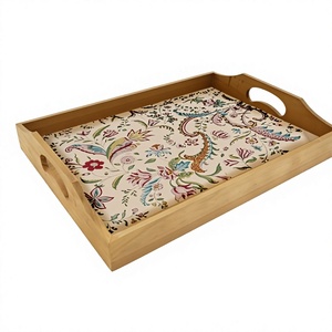ถาดไม้ MDF พิมพ์ลายตามสั่ง ดีไซน์ศิลปะมีนา ถาดเสิร์ฟตกแต่งสำหรับชา กาแฟ ขนม ของตกแต่งบ้าน ของขวัญ และใช้ในโรงแรม - Product Image 1