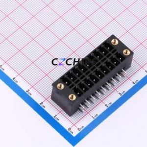 DB2ERHBM-3.81-2*9P-BK Plug-in Terminal Block Bent Lead Through Hole,P=3.81mm Board-to-Board / Socket - Closed Screw Fixing 2x9P - Product Image 1