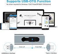 Clé USB 3.0 3-en-1 16 Go avec 3 ports Type C pour téléphones/tablettes Android/PC/Mac, stockage externe OTG - Garantie 1 an