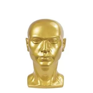 Grosir Tampilan Rambut Manusia Pria Model Maneken Kepala Manusia Realistis untuk Dijual