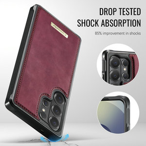 Caseme เคสกระเป๋าสตางค์หนังอเนกประสงค์สำหรับ S26 <span class=keywords><strong>Samsung</strong></span>, เคส S22 S23 S24 <span class=keywords><strong>FE</strong></span> S25พิเศษ S21ที่ใส่บัตรเครดิตชาร์จไร้สาย3 in 1 - Product Image 4