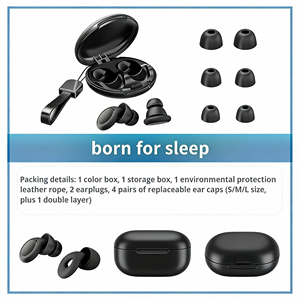 Bouchons d'oreilles professionnels en silicone réutilisables, pliables, anti-bruit, de haute qualité, pour une utilisation en dortoir - Product Image 5