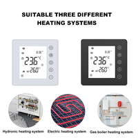Termostato Digital Programable Semanal para Calefacción Hidrónica por Radiador, Controlador de Temperatura OEM