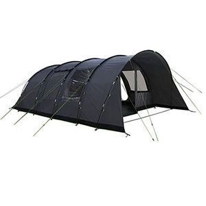 Tente familiale Tunnel de luxe pour 6-8 personnes avec porte double grillagée de 2 pièces, grand salon 1 pièce et chambres à coucher 3 pièces - Product Image 3