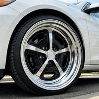 Llantas BKu Forjadas Pulidas de 2 Piezas, Rines 17 18 19 5x120.65, Rueda Clásica de Carreras para Chevy Camaro Corvette Malibu Stingray