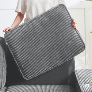 Canapé 3 places en velours côtelé, canapé-lit moderne compressé, éponge durable pour hôtel, villa, salon, chambre, bureau - Product Image 5